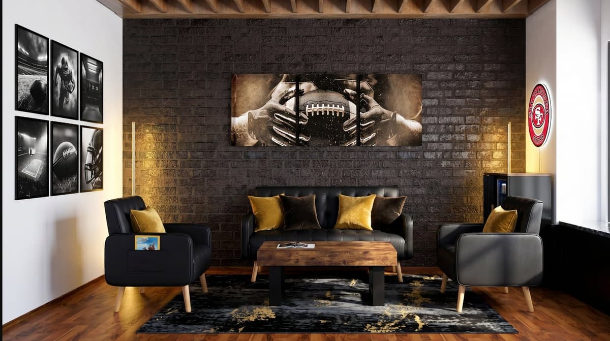 Moody man cave